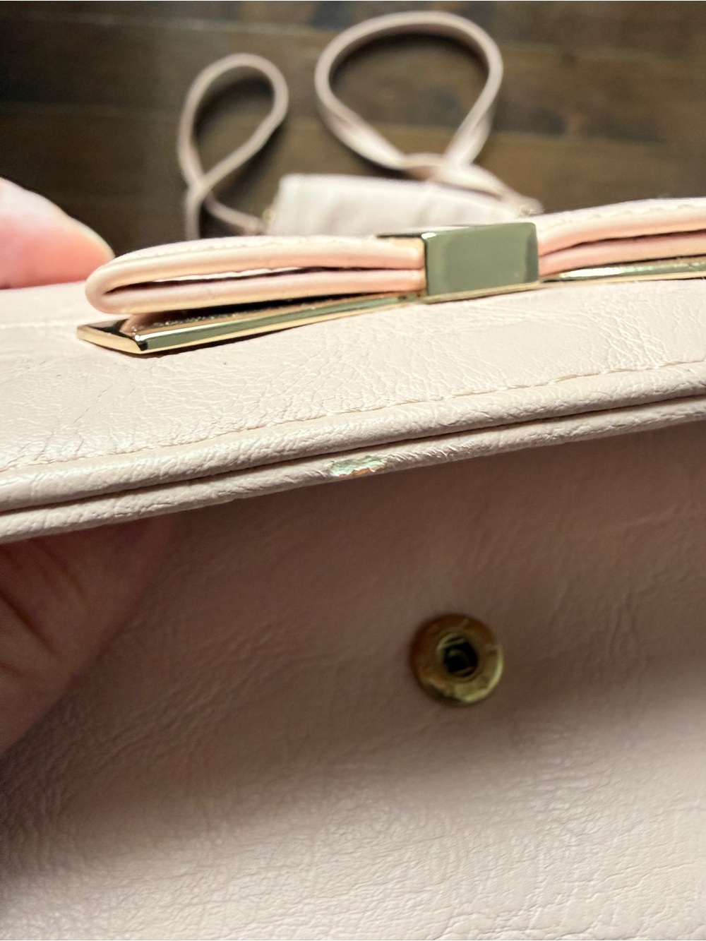 Women’s Blush Pink Crossbody Bag with Matching Wallet - Picture 11 of 16